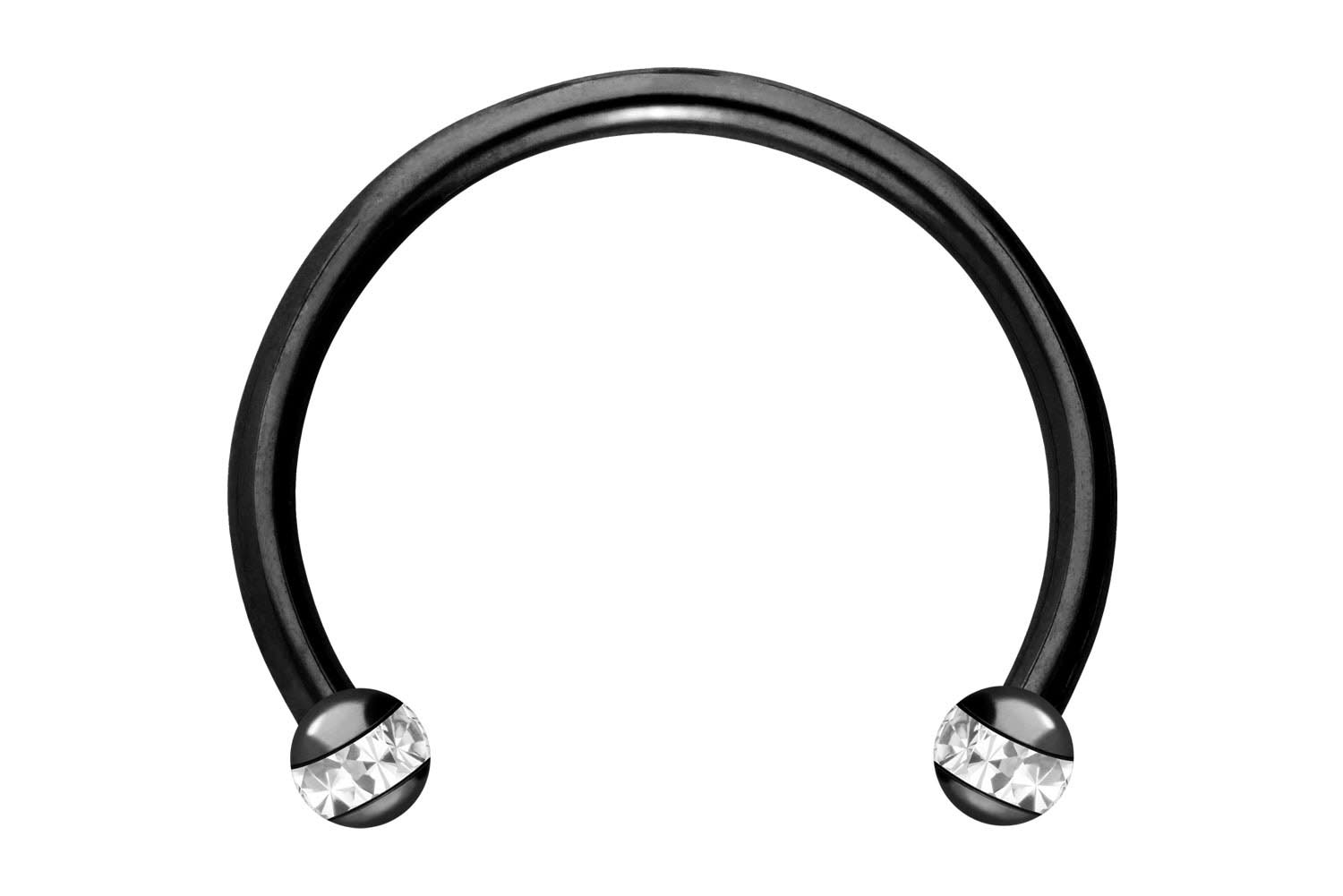 Chirurgenstahl Hufeisenring Piercing EPOXY-RING-KUGELN